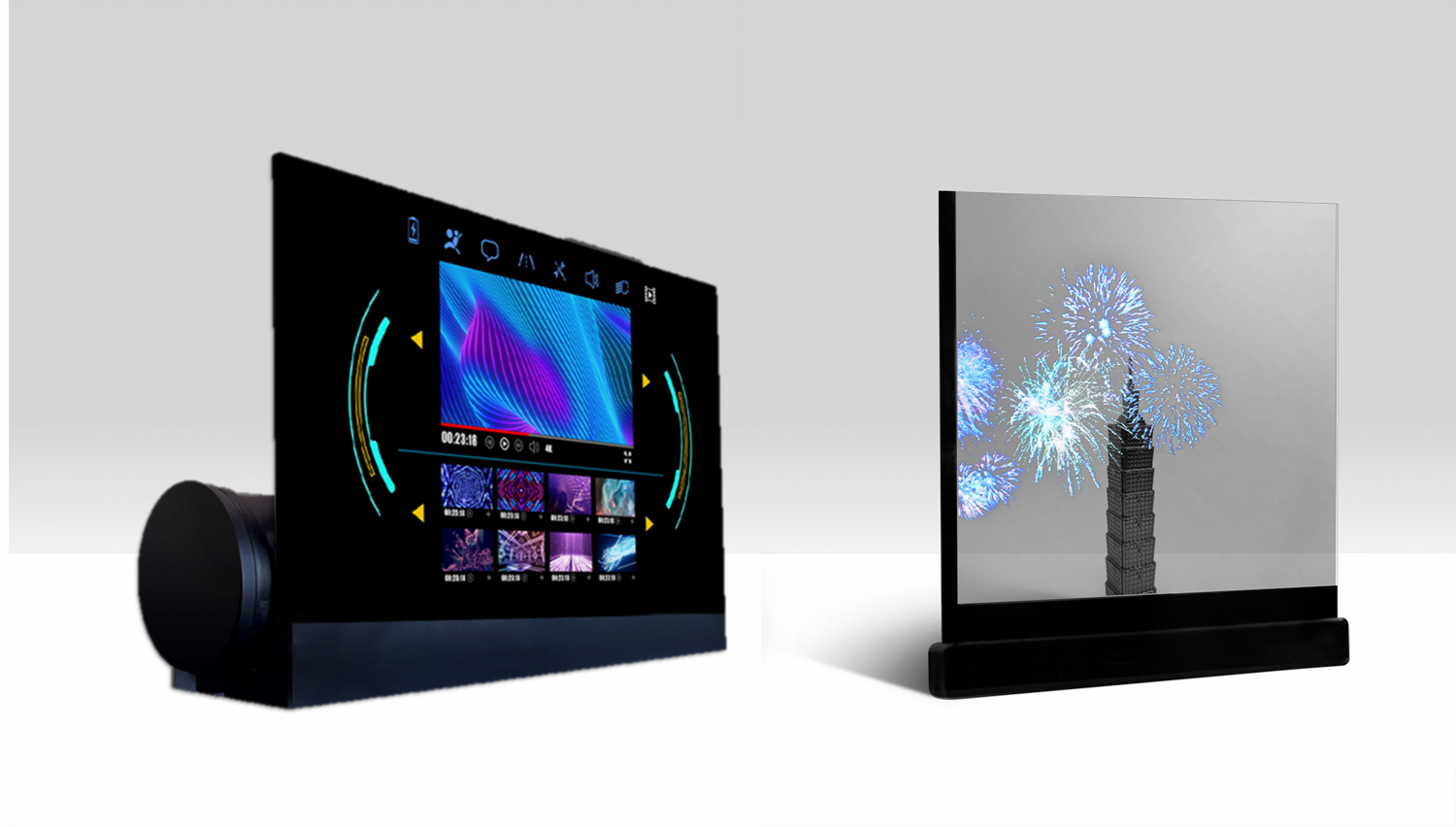 可卷式、折迭性、高透明